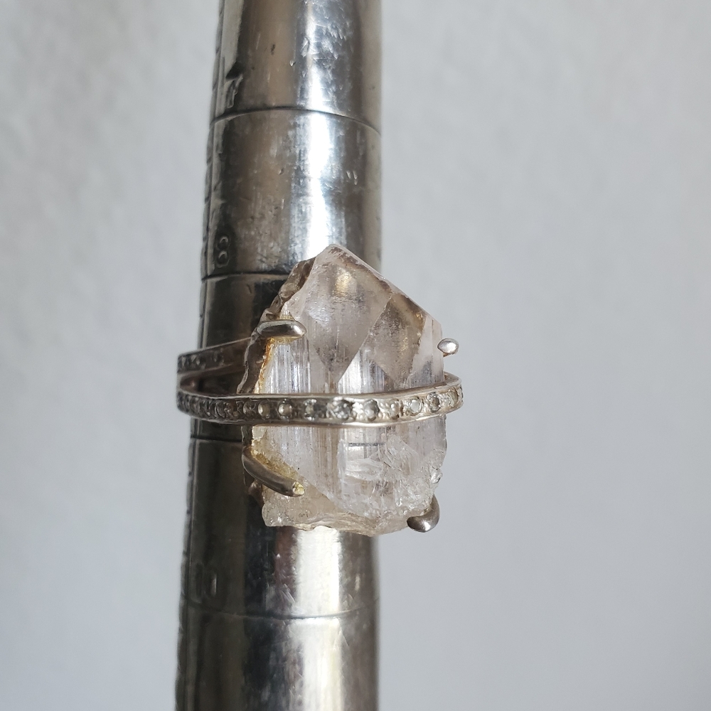 Morganite silver ring - Picture 3 of 6